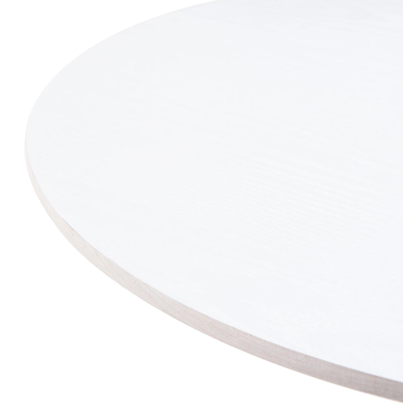 Auray White and Gold Round Bar Table Bar Tables LOOMLAN By Zuo Modern