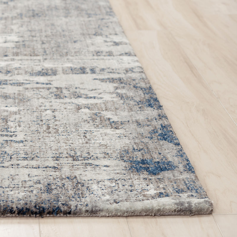 Auri Abstract Gray/ Blue Large Area Rugs For Living Room Area Rugs LOOMLAN By LOOMLAN
