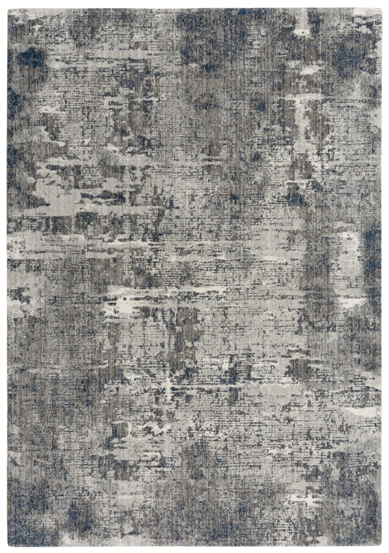 Auri Abstract Gray/ Blue Large Area Rugs For Living Room Area Rugs LOOMLAN By LOOMLAN