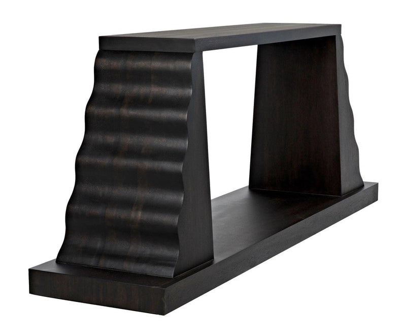 Aurora Console, Ebony Walnut Console Tables LOOMLAN By Noir