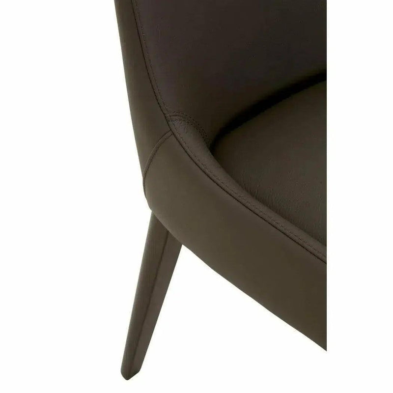 Aurora Leather Upholstered Armless Dining Chair (Set Of 2)