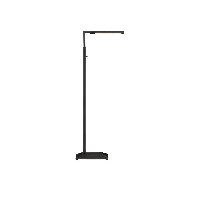 Autrand Metal and Acrylic Balck Floor Lamp Floor Lamps LOOMLAN By Currey & Co