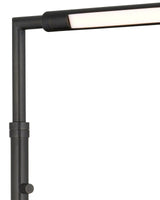 Autrand Metal and Acrylic Balck Floor Lamp Floor Lamps LOOMLAN By Currey & Co