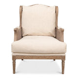 Ava Accent Chair Wingback Down Cushions Accent Chairs LOOMLAN By Sarreid