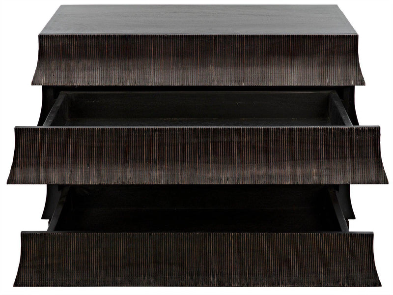 Ava Wood Black Dresser Dressers LOOMLAN By Noir