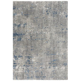 Aver Abstract Gray/ Blue Large Area Rugs For Living Room Area Rugs LOOMLAN By LOOMLAN