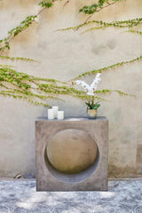 Avva Fiber Reinforced Concrete Rectangular Console Table Outdoor Console Tables LOOMLAN By Urbia