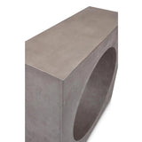 Avva Fiber Reinforced Concrete Rectangular Console Table Outdoor Console Tables LOOMLAN By Urbia