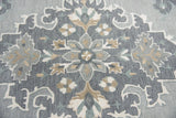 Axel Central Medallion Gray Large Area Rugs For Living Room Area Rugs LOOMLAN By LOOMLAN