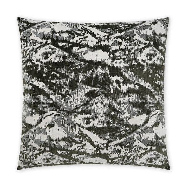 Aydanno Smoke Grey Large Throw Pillow With Insert Throw Pillows LOOMLAN By D.V. Kap