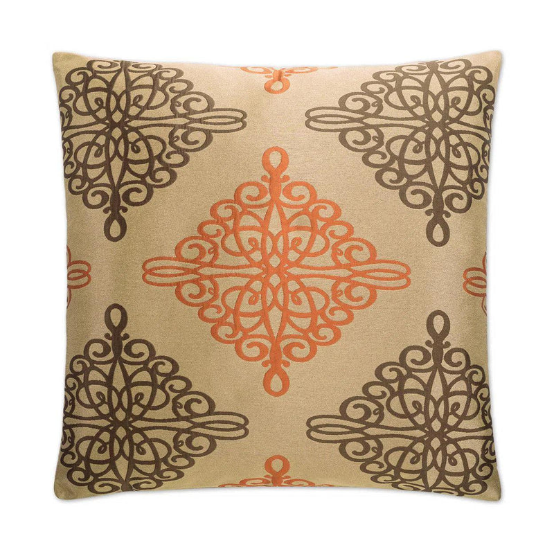 Ayers Copper Throw Pillow With Insert Throw Pillows LOOMLAN By D.V. Kap