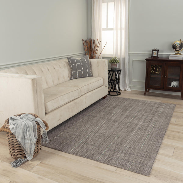 Aymo Solid Brown Area Rugs For Living Room Area Rugs LOOMLAN By LOOMLAN