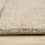 Ayon Solid Beige Area Rugs For Living Room Area Rugs LOOMLAN By LOOMLAN