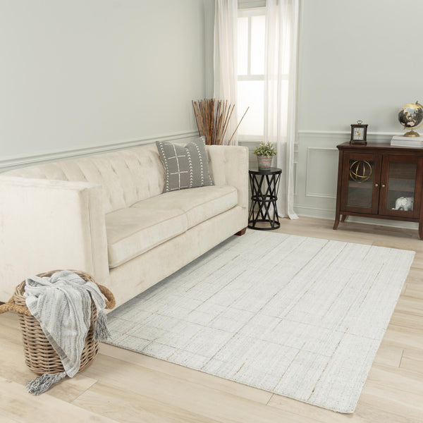 Ayur Solid Ivory Area Rugs For Living Room Area Rugs LOOMLAN By LOOMLAN