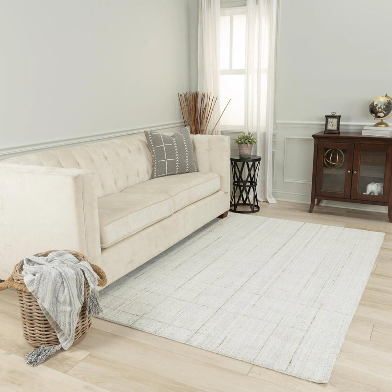 Ayur Solid Ivory Area Rugs For Living Room Area Rugs LOOMLAN By LOOMLAN