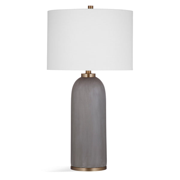 Azalea Concrete and Metal Grey Table Lamp Table Lamps LOOMLAN By Bassett Mirror