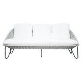 Azores 3 Seat Sofa - Coconut White Outdoor Sofa Outdoor Sofas & Loveseats LOOMLAN By Seasonal Living