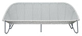 Azores 3 Seat Sofa - Coconut White Outdoor Sofa Outdoor Sofas & Loveseats LOOMLAN By Seasonal Living