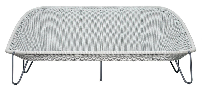 Azores 3 Seat Sofa - Coconut White Outdoor Sofa Outdoor Sofas & Loveseats LOOMLAN By Seasonal Living