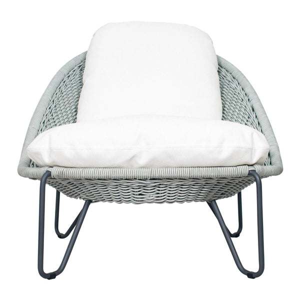 Azores Lounge Chair - Coconut White Outdoor Lounger Chair Outdoor Lounge Chairs LOOMLAN By Seasonal Living