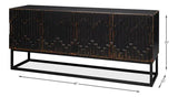 Aztec Black Sideboard Black Buffet for Dining Room Sideboards LOOMLAN By Sarreid