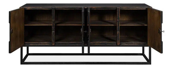 Aztec Black Sideboard Black Buffet for Dining Room Sideboards LOOMLAN By Sarreid