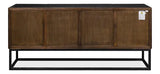 Aztec Black Sideboard Black Buffet for Dining Room Sideboards LOOMLAN By Sarreid