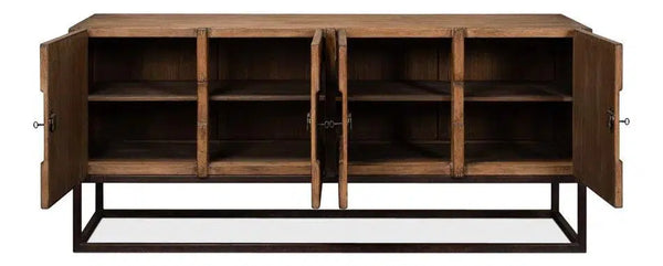 Aztec Brown Sideboard Black Buffet for Dining Room Sideboards LOOMLAN By Sarreid