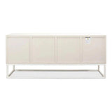 Aztec White Sideboard Black Buffet for Dining Room Sideboards LOOMLAN By Sarreid