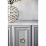 Azure Carrera Media Sideboard White Marble Dove Gray Sideboards LOOMLAN By Essentials For Living