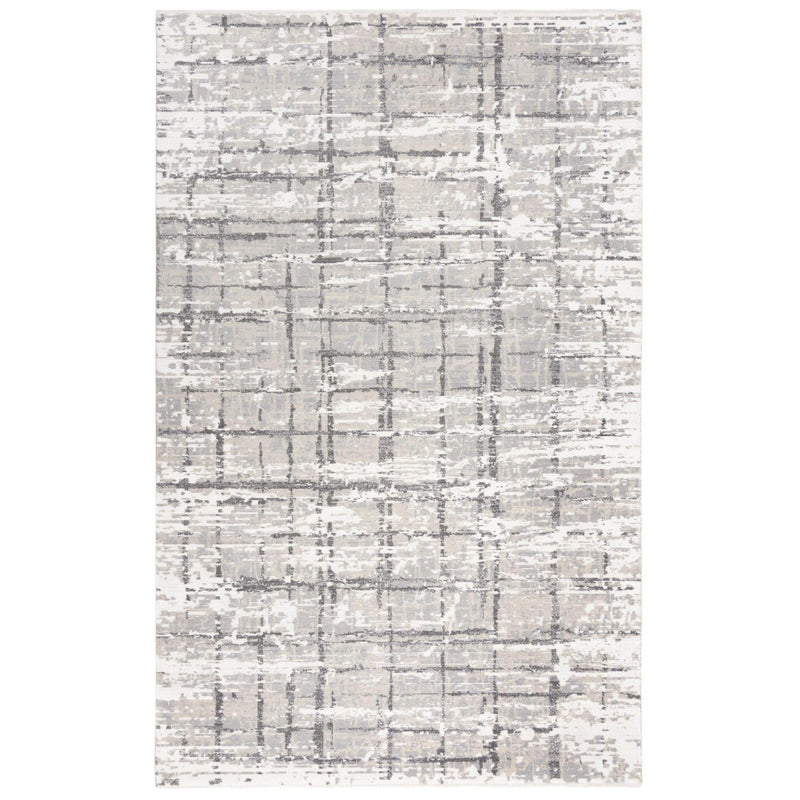 Baan Abstract Ivory/ Gray Large Area Rugs For Living Room Area Rugs LOOMLAN By LOOMLAN