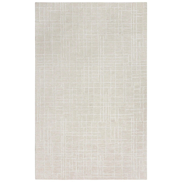 Babi Geometric Light Beige Area Rugs For Living Room Area Rugs LOOMLAN By LOOMLAN