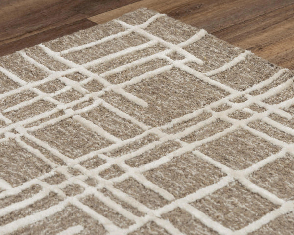 Baby Geometric Brown Area Rugs For Living Room Area Rugs LOOMLAN By LOOMLAN