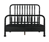 Bachelor Black Wooden Bed Frame Beds LOOMLAN By Noir