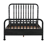 Bachelor Black Wooden Bed Frame Beds LOOMLAN By Noir