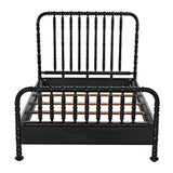 Bachelor Black Wooden Bed Frame Beds LOOMLAN By Noir