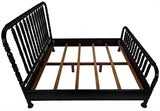 Bachelor Black Wooden Bed Frame Beds LOOMLAN By Noir