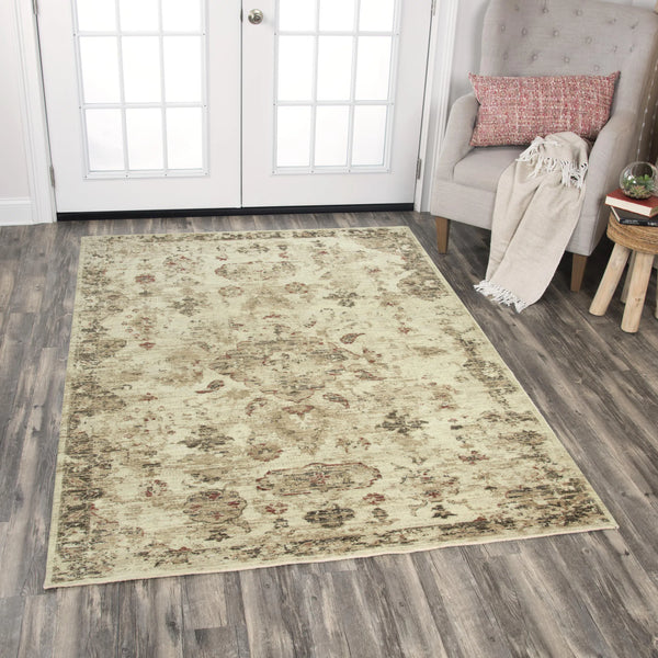 Bacs Medallion Beige Large Area Rugs For Living Room Area Rugs LOOMLAN By LOOMLAN