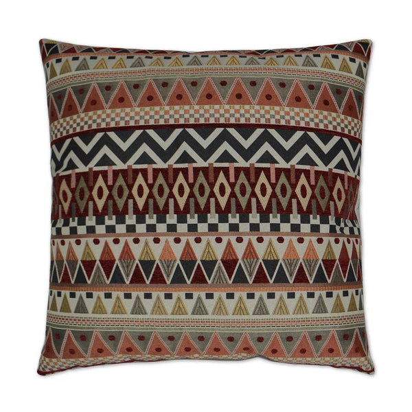 Bacuri Spice Red Throw Pillow With Insert Throw Pillows LOOMLAN By D.V. Kap