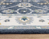 Baha Traditional Blue Living Room Rug Area Rugs LOOMLAN By LOOMLAN