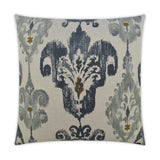 Bahiti Navy Blue Throw Pillow With Insert Throw Pillows LOOMLAN By D.V. Kap