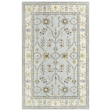 Bahn Traditional Gray Living Room Rug Area Rugs LOOMLAN By LOOMLAN