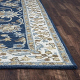 Baia Wool Blue Hallway Kitchen Runner Rug Area Rugs LOOMLAN By LOOMLAN