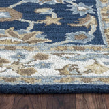 Baia Wool Blue Hallway Kitchen Runner Rug Area Rugs LOOMLAN By LOOMLAN