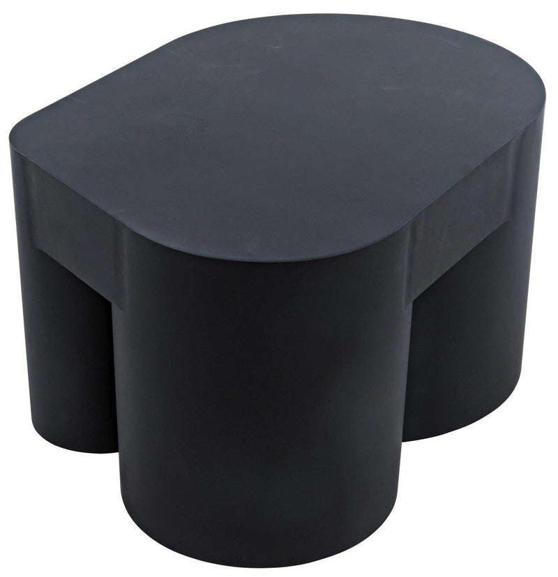 Bain Black Steel Geometric Coffee Table Coffee Tables LOOMLAN By Noir