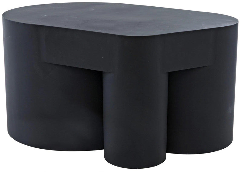 Bain Black Steel Geometric Coffee Table Coffee Tables LOOMLAN By Noir