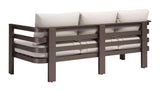 Bal Harbor Aluminum White Sofa Outdoor Sofas & Loveseats LOOMLAN By Zuo Modern