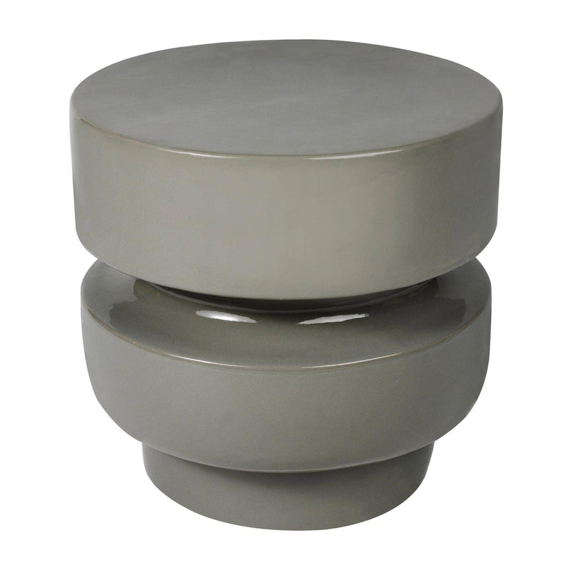 Balance Stool/Accent Table 16" - Grey Outdoor End Table Outdoor Stools LOOMLAN By Seasonal Living