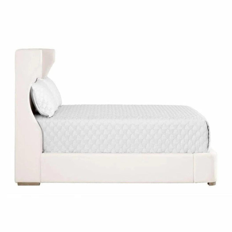 Balboa Livesmart Upholstered White Bed Frame Beds LOOMLAN By Essentials For Living