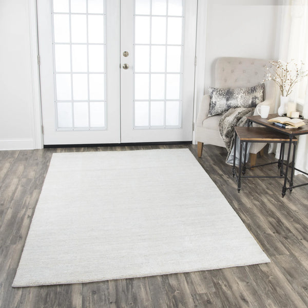 Bale Solid Light Gray Area Rugs For Living Room Area Rugs LOOMLAN By LOOMLAN